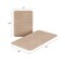 Hastings Home Set of 2 Bathroom Rug Set Memory Foam Mats Striped Microfiber, Non-Slip Absorbent Runner (Taupe) 313994WUM - alternate 3
